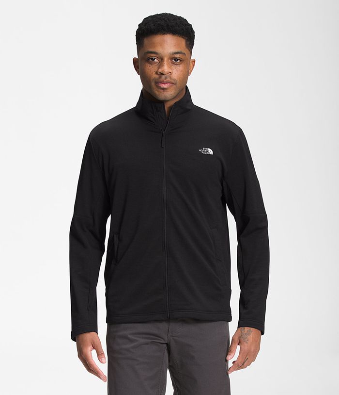 The North Face Softshell Męska Czarna Wayroute Pełny zip - RMOC68052